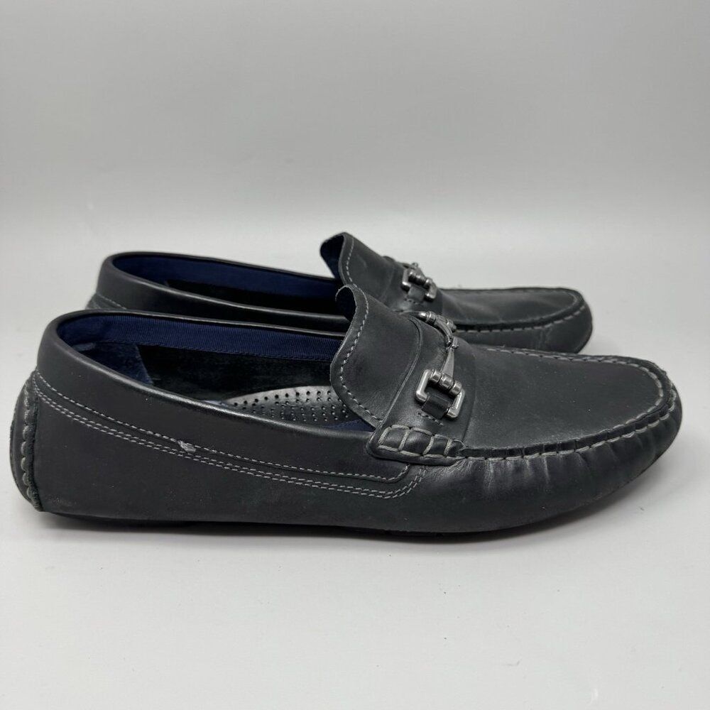 Cole Haan Men's  Black Silver Horsebit Moccasin Loafer Shoes Sz 9.5M #C24714